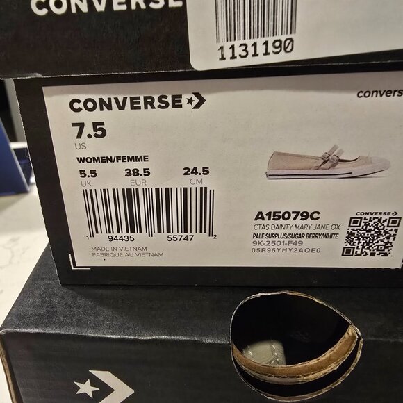 Woman's Shoes Converse Chuck Taylor All Star Dainty Mary Jane Ballet OLIVE 7.5 - Picture 10 of 13